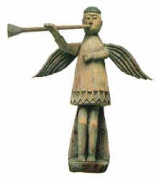 Nežinomo autoriaus nuotraukoje: trimituojantis angelas